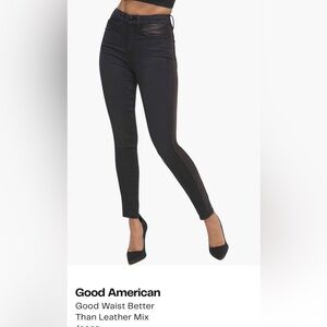 Good American Black Jeggings High-Waisted Skinny Fit